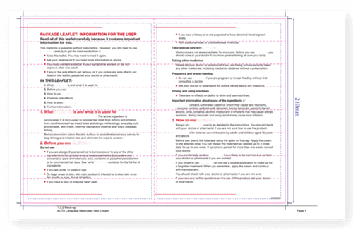 patient information leaflet - unstructured data